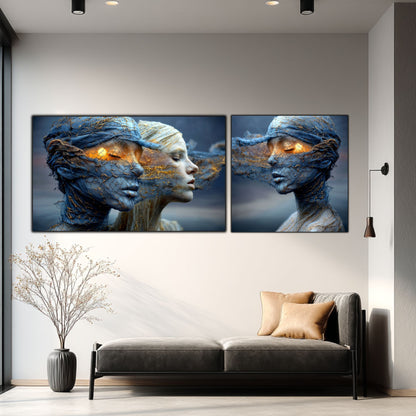 Set 2 Tablouri Decorative Premium - „Fractured Dream” - No16