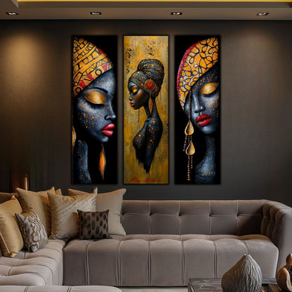 Set Modern de 3 Tablouri pe Sticla Securizata - Decor Elegant pt Living