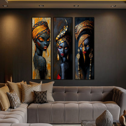 Set Modern de 3 Tablouri pe Sticla Securizata - Decor Elegant pt Living