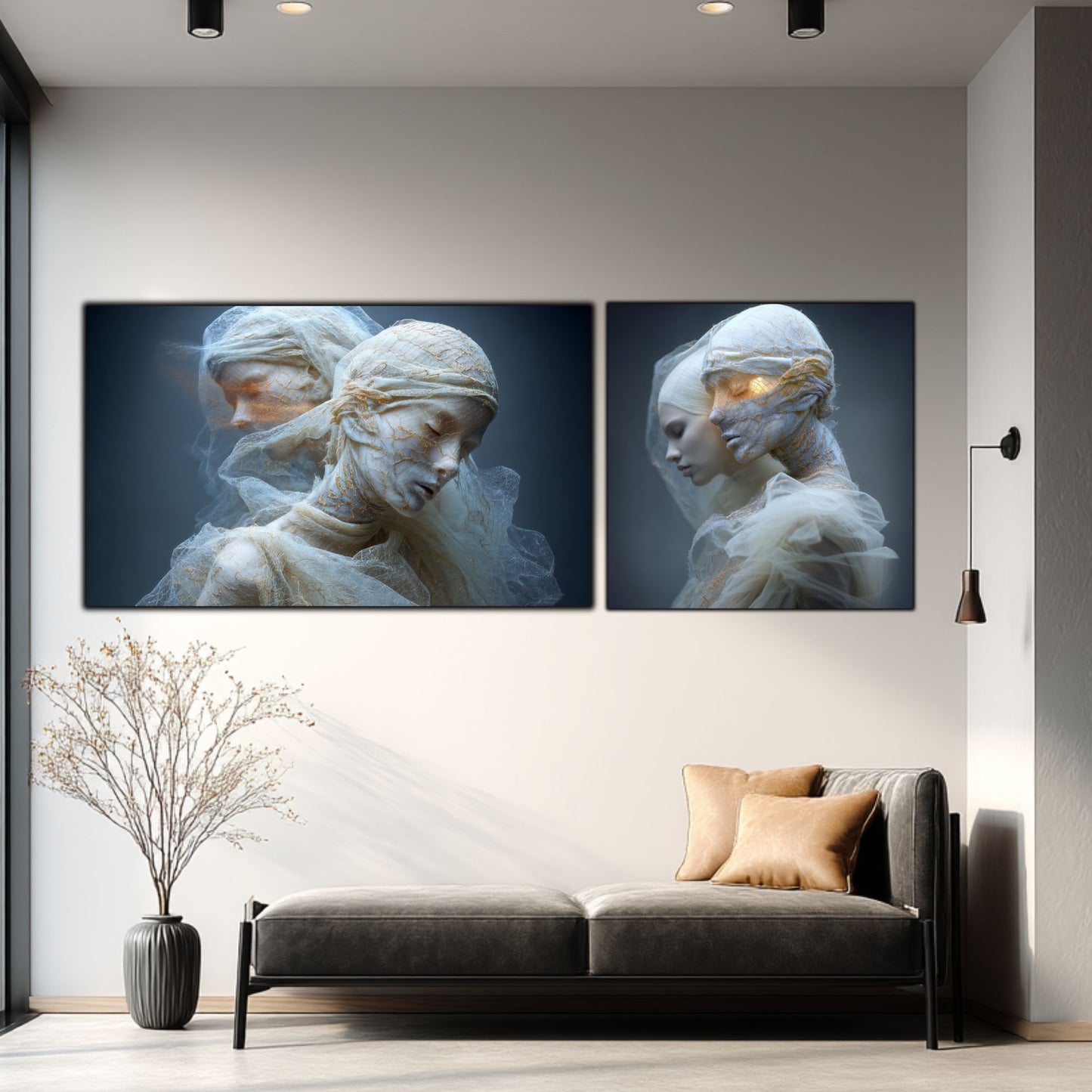 Set 2 Tablouri Decorative Premium - „Fractured Dream” - No12