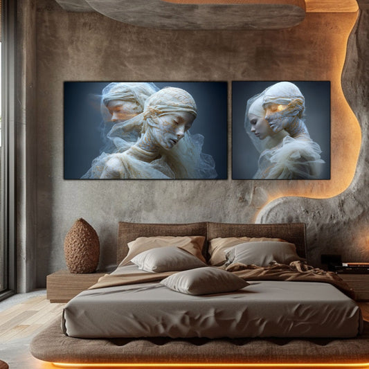 Set 2 Tablouri Decorative Premium - „Fractured Dream” - No12