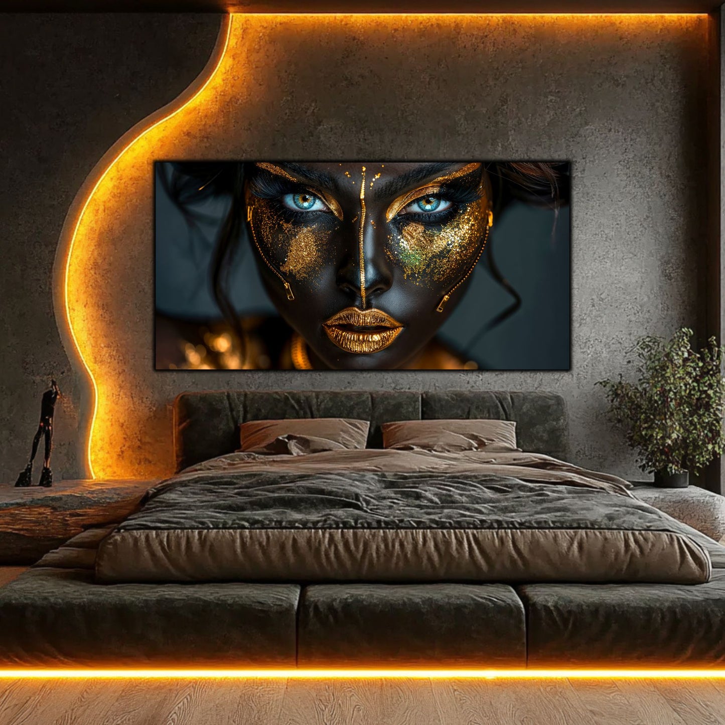 Tablou Living de Lux „Trezirea" – Sticlă Securizată