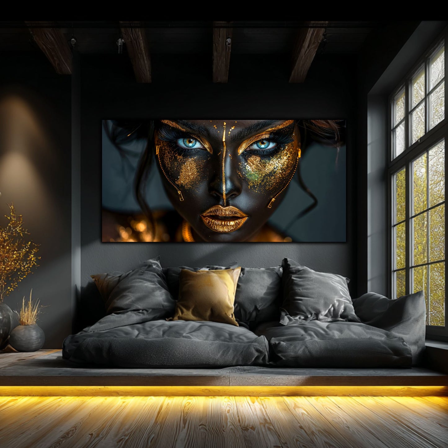 Tablou Living de Lux „Trezirea" – Sticlă Securizată