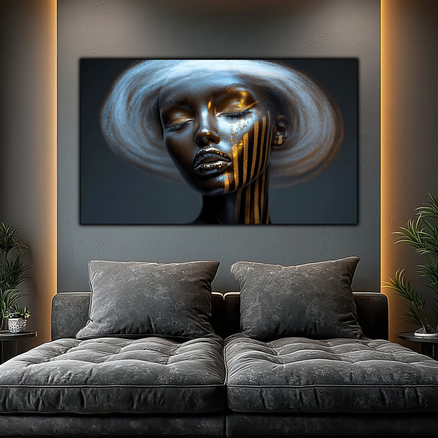 Tablou Living de Lux „Sovereign Silence" – Sticlă Securizată