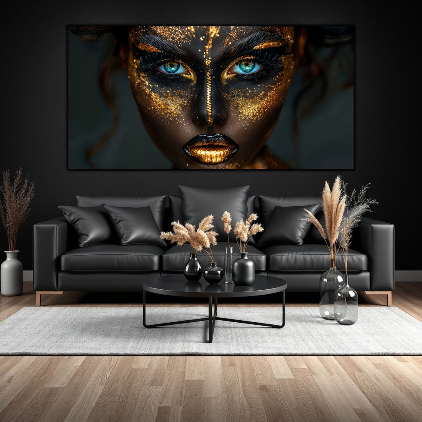 Tablou Living de Lux „Fuziunea" | Sticlă Securizată