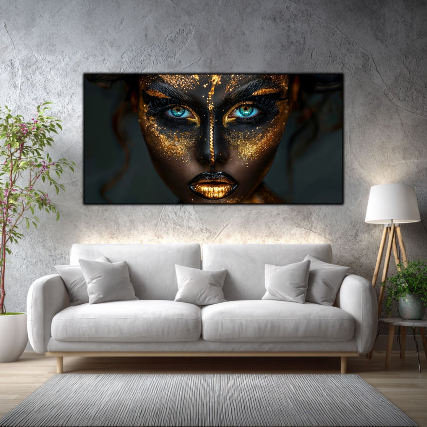 Tablou Living de Lux „Fuziunea" | Sticlă Securizată