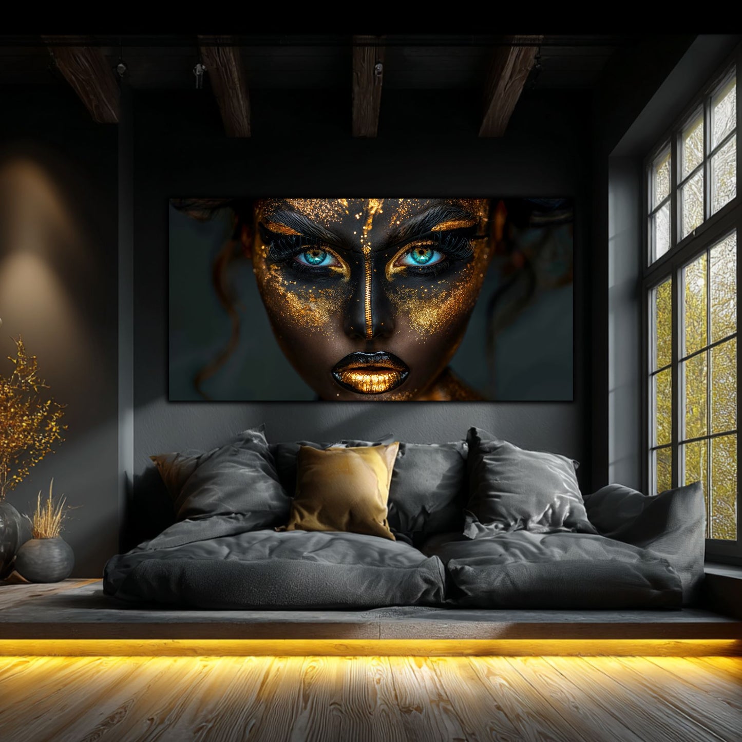 Tablou Living de Lux „Fuziunea" | Sticlă Securizată