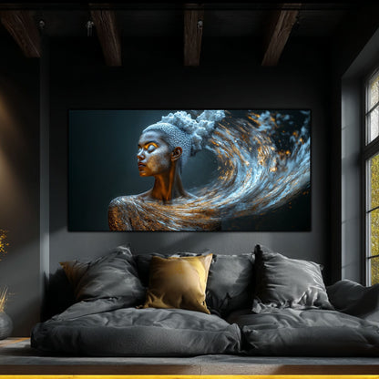 Tablou Decorativ Modern „Vis Cosmic" – Sticlă Securizată