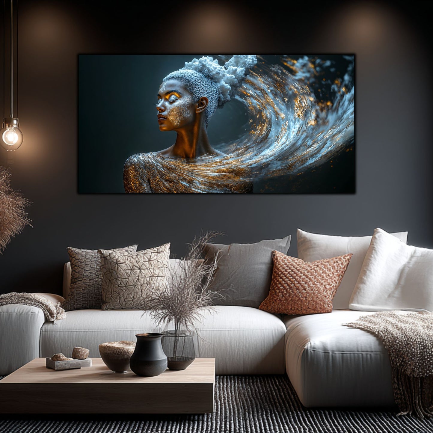 Tablou Decorativ Modern „Vis Cosmic" – Sticlă Securizată