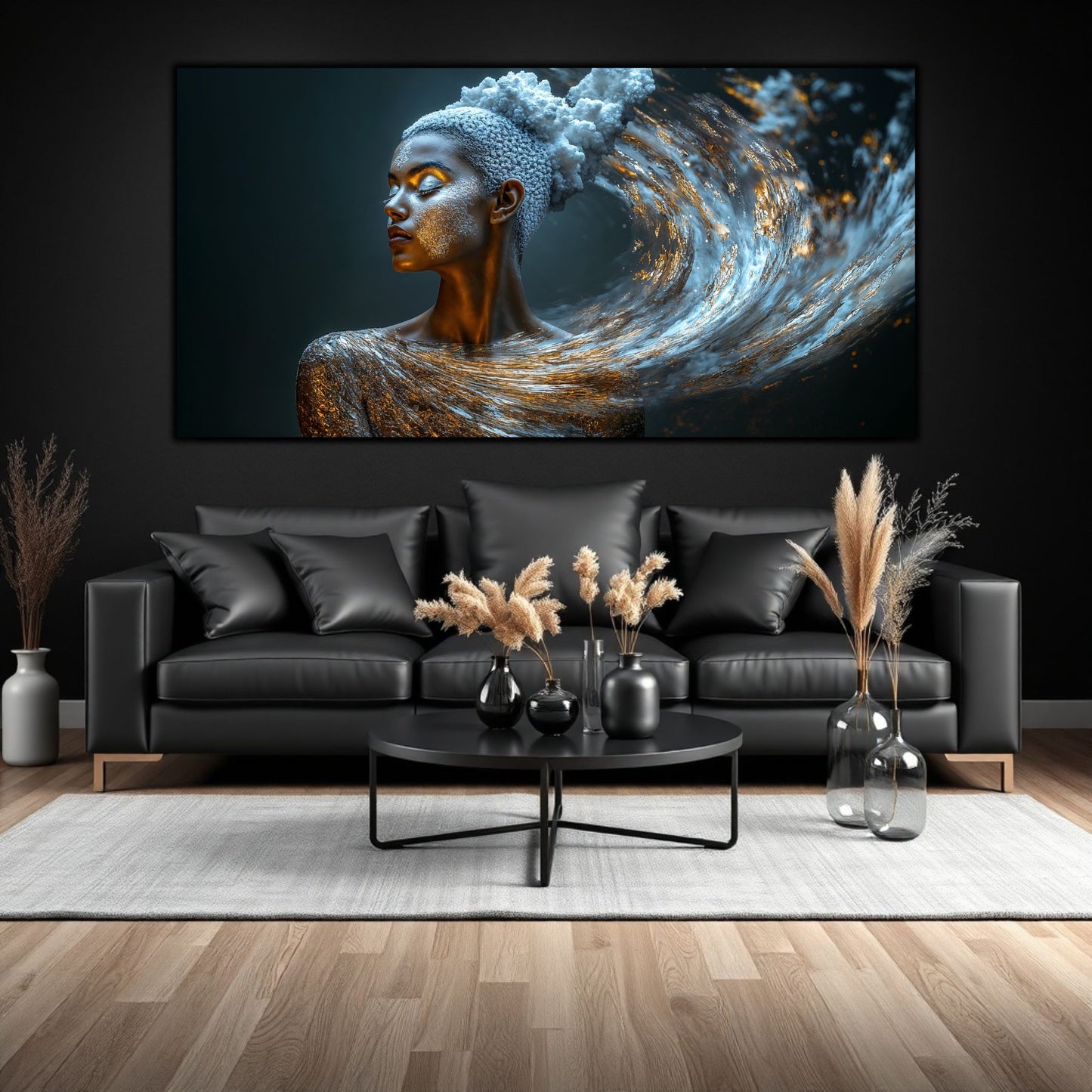 Tablou Decorativ Modern „Vis Cosmic" – Sticlă Securizată