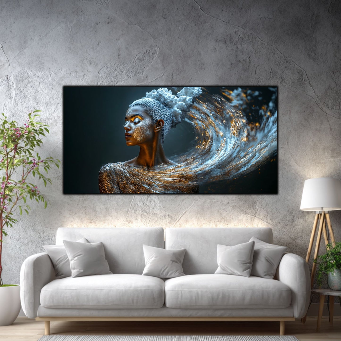 Tablou Decorativ Modern „Vis Cosmic" – Sticlă Securizată