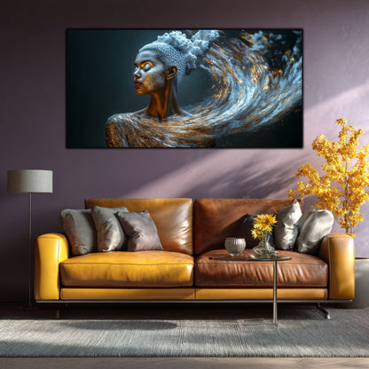 Tablou Decorativ Modern „Vis Cosmic" – Sticlă Securizată