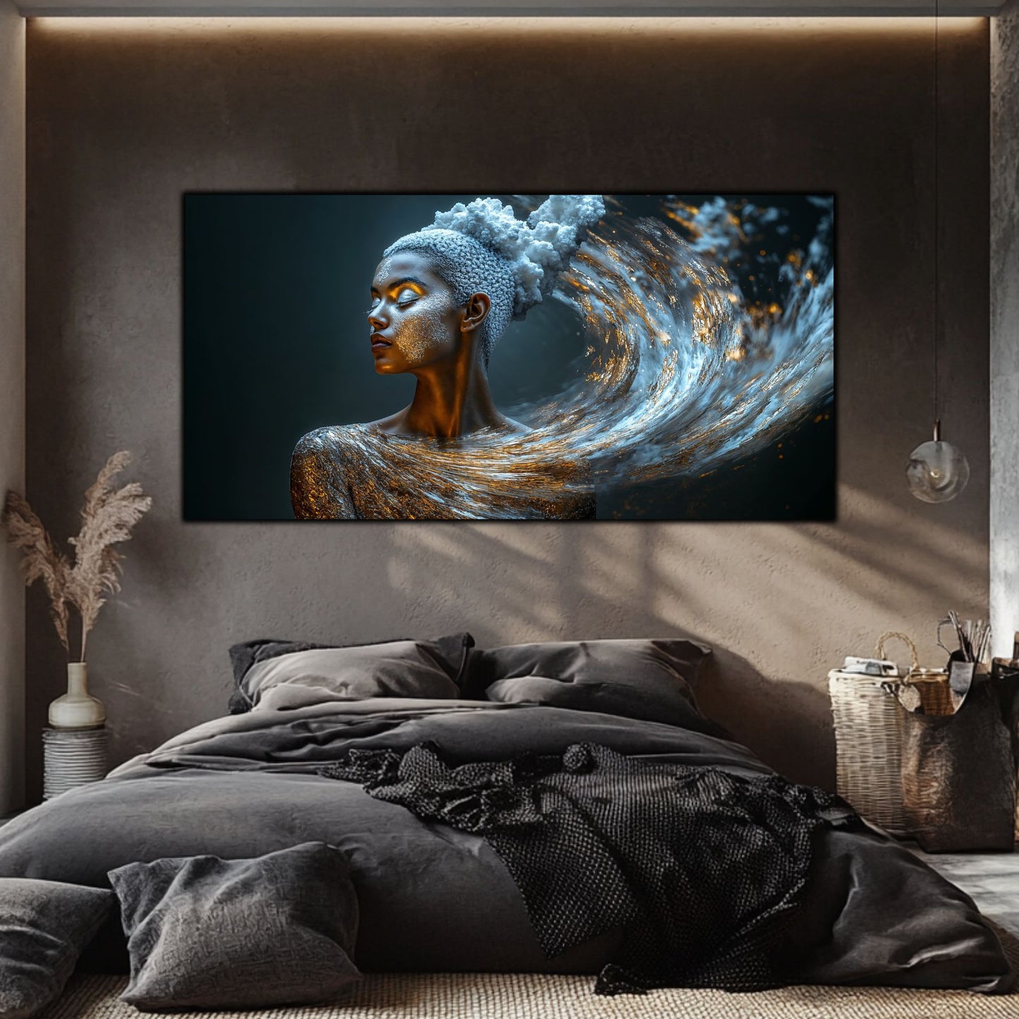 Tablou Decorativ Modern „Vis Cosmic" – Sticlă Securizată