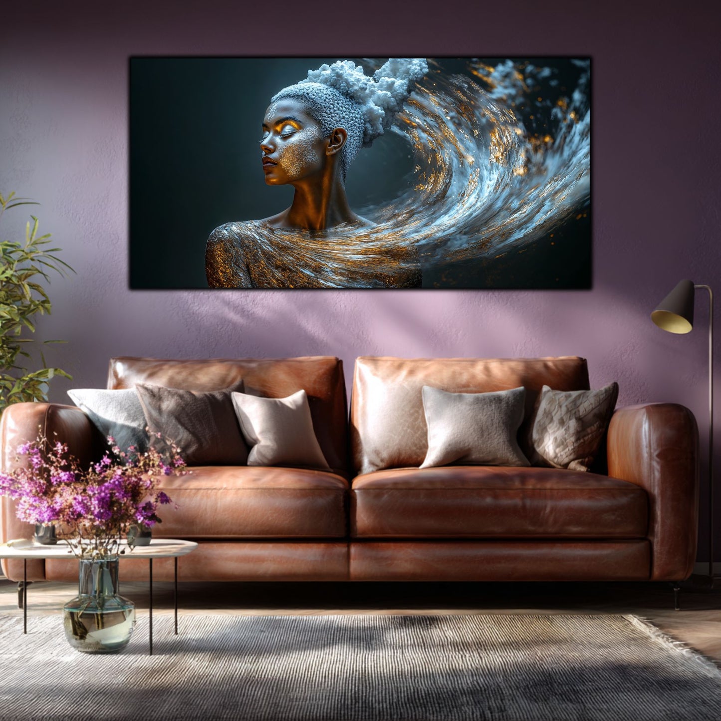 Tablou Decorativ Modern „Vis Cosmic" – Sticlă Securizată