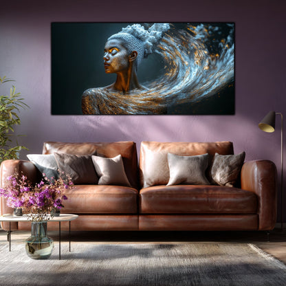 Tablou Decorativ Modern „Vis Cosmic" – Sticlă Securizată