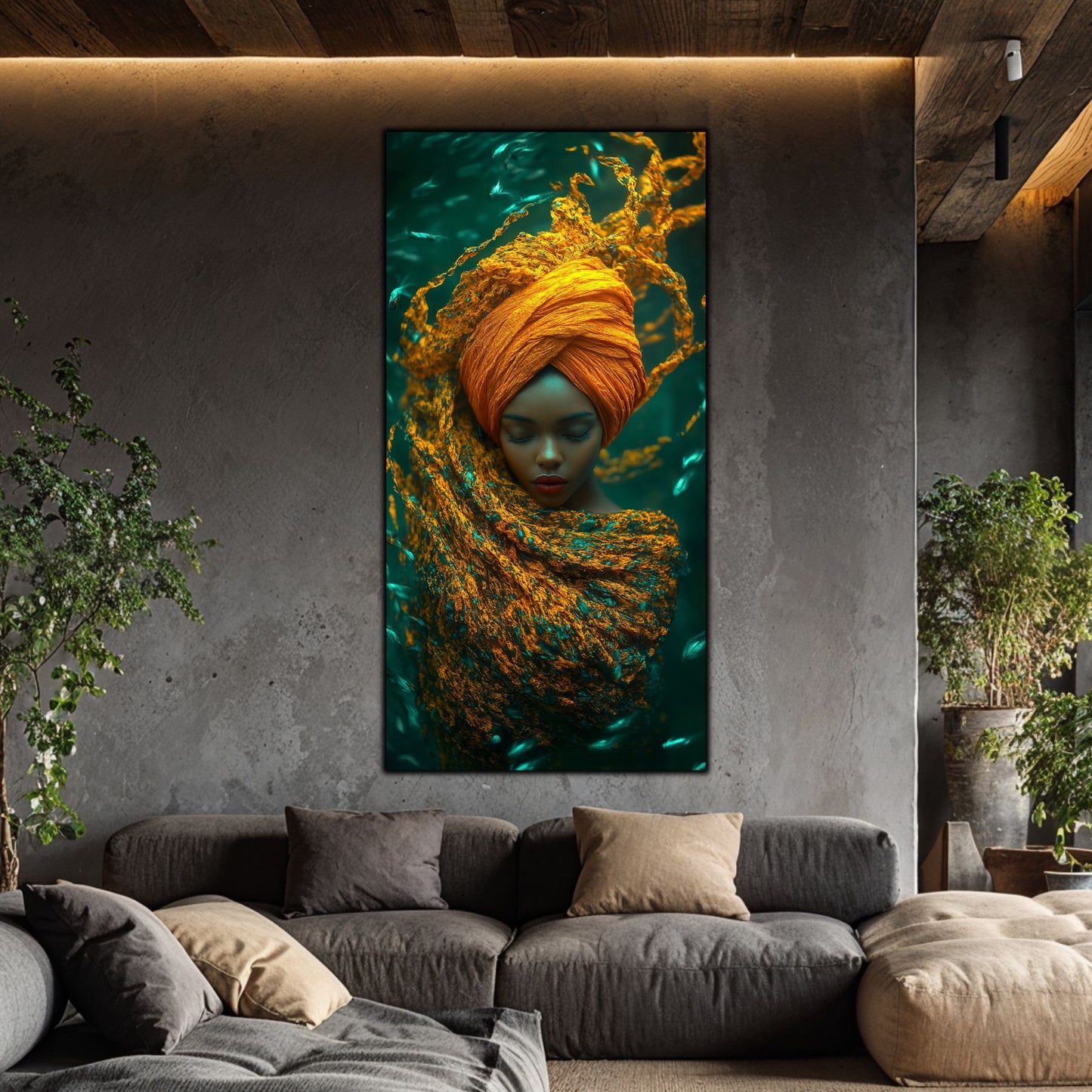 Tablou pe Sticlă Securizată "Reverie Submarină