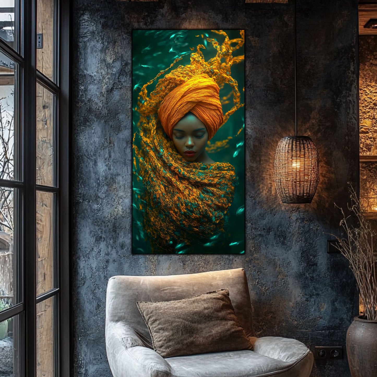 Tablou pe Sticlă Securizată "Reverie Submarină