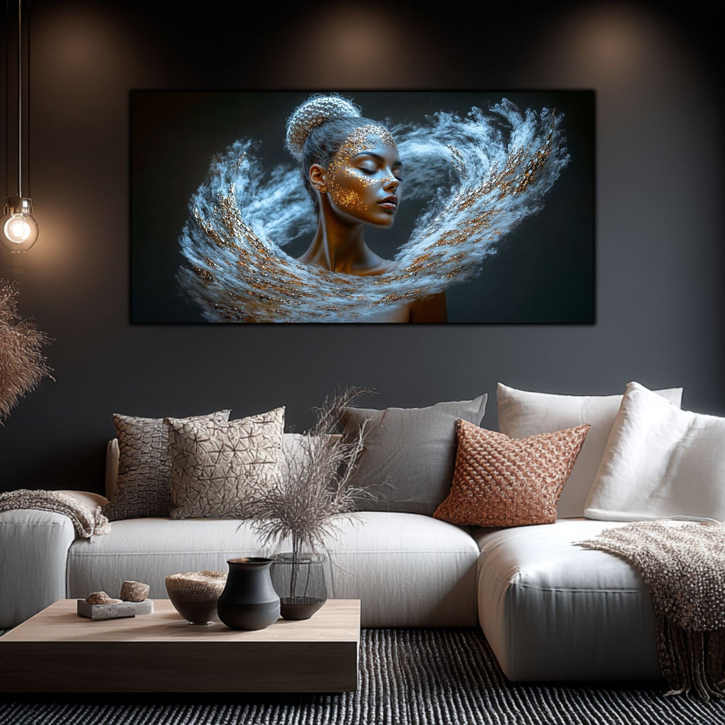 Tablou Decorativ Modern „Vis Celestial" – Sticlă Securizată