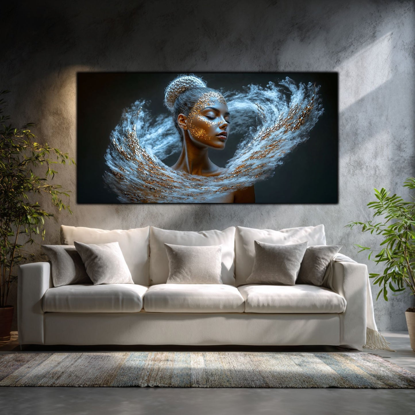 Tablou Decorativ Modern „Vis Celestial" – Sticlă Securizată