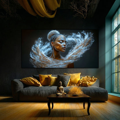 Tablou Decorativ Modern „Vis Celestial" – Sticlă Securizată