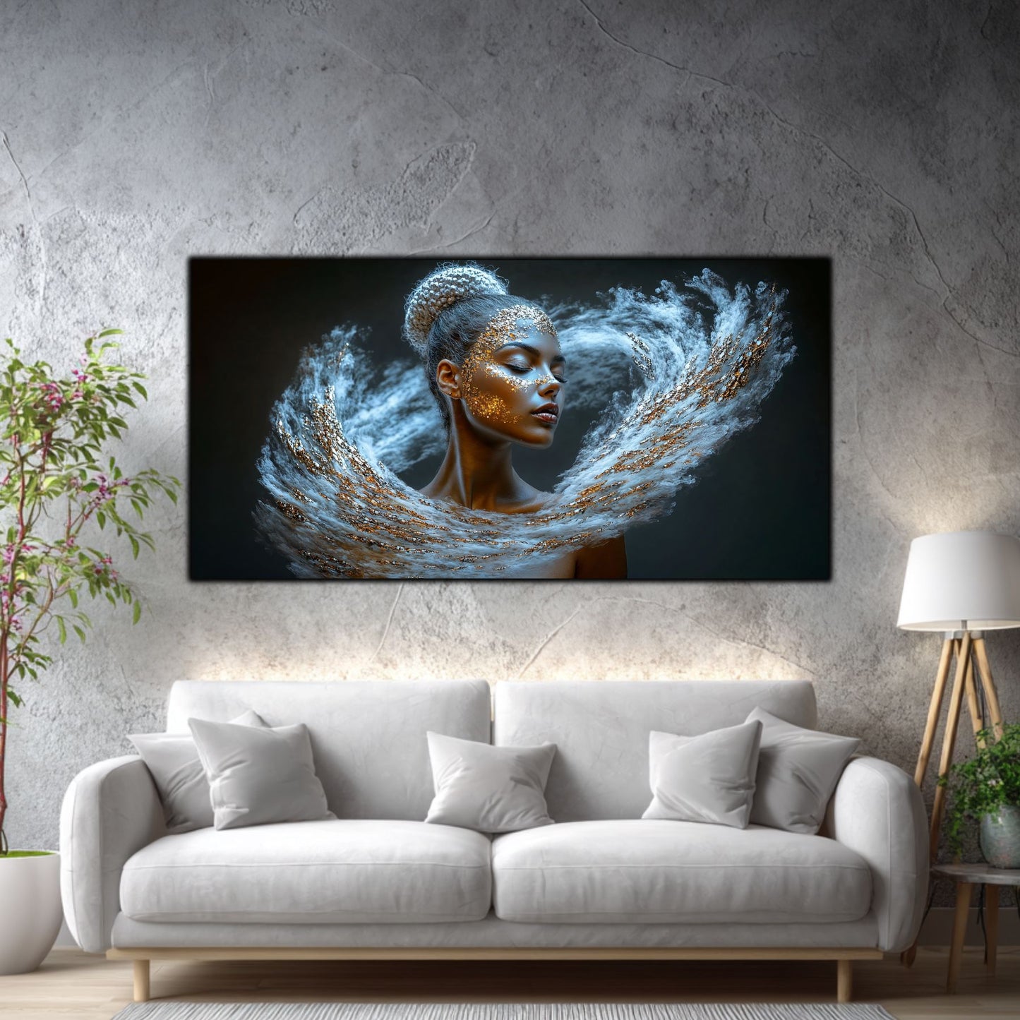 Tablou Decorativ Modern „Vis Celestial" – Sticlă Securizată