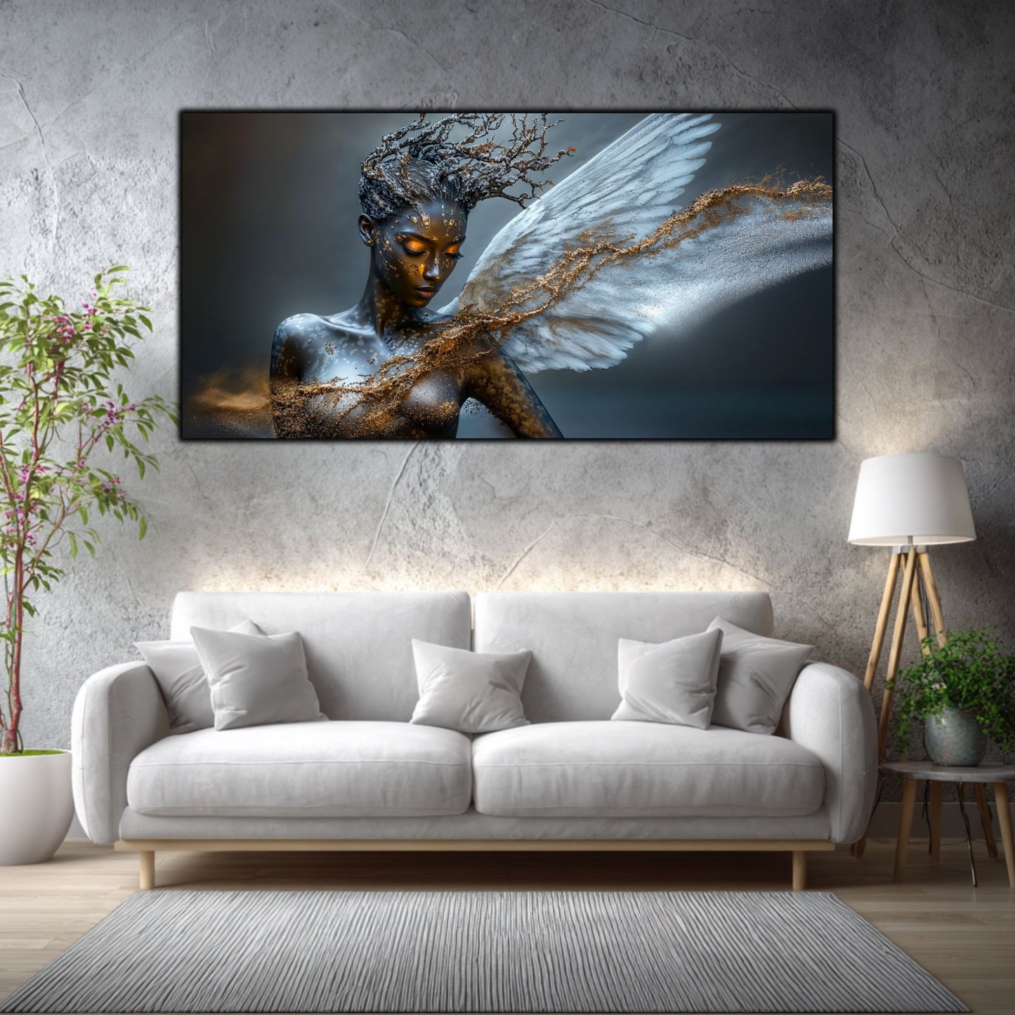 Alege acest Tablou pe Sticlă Securizată, numit Scufundare Eterică si iti vei transforma livingul.