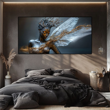 Tablou Sufragerie „Scufundare Eterică” – Artă Minimalistă pe Sticlă