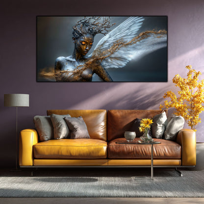 Tablou Sufragerie „Scufundare Eterică” – Artă Minimalistă pe Sticlă