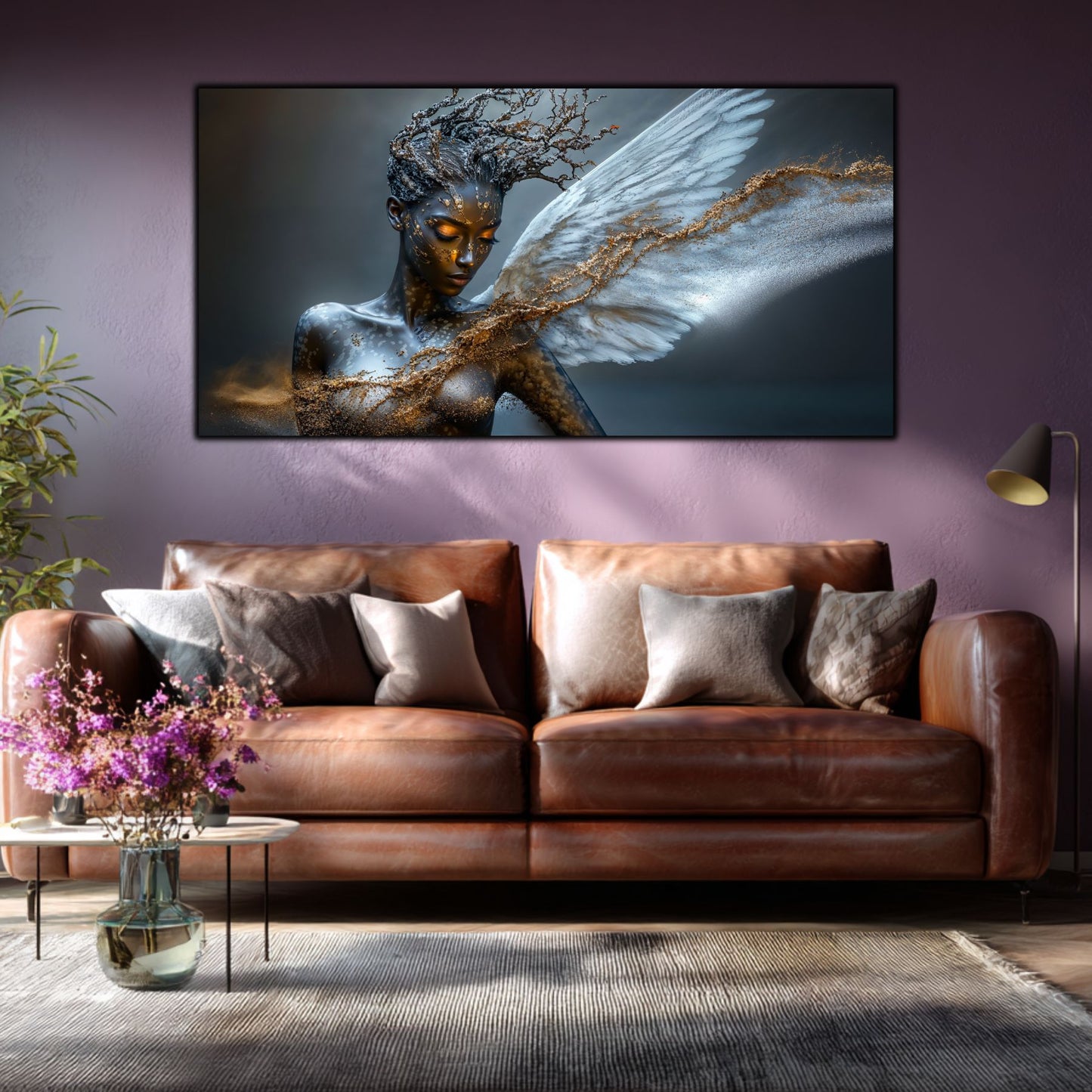 Tablou Sufragerie „Scufundare Eterică” – Artă Minimalistă pe Sticlă