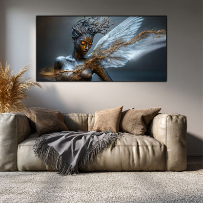 Tablou Sufragerie „Scufundare Eterică” – Artă Minimalistă pe Sticlă