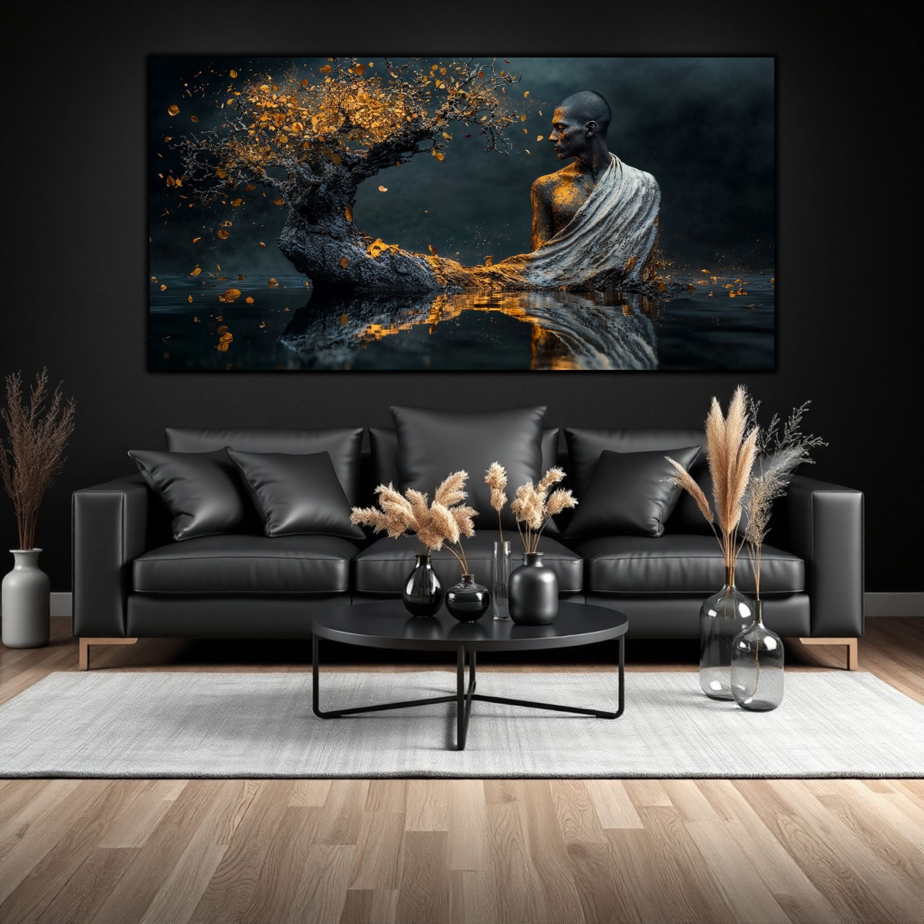 "Tăcerea Adâncului", este un tablou pe sticlă securizată de 4mm perfect pentru un liing uxos.