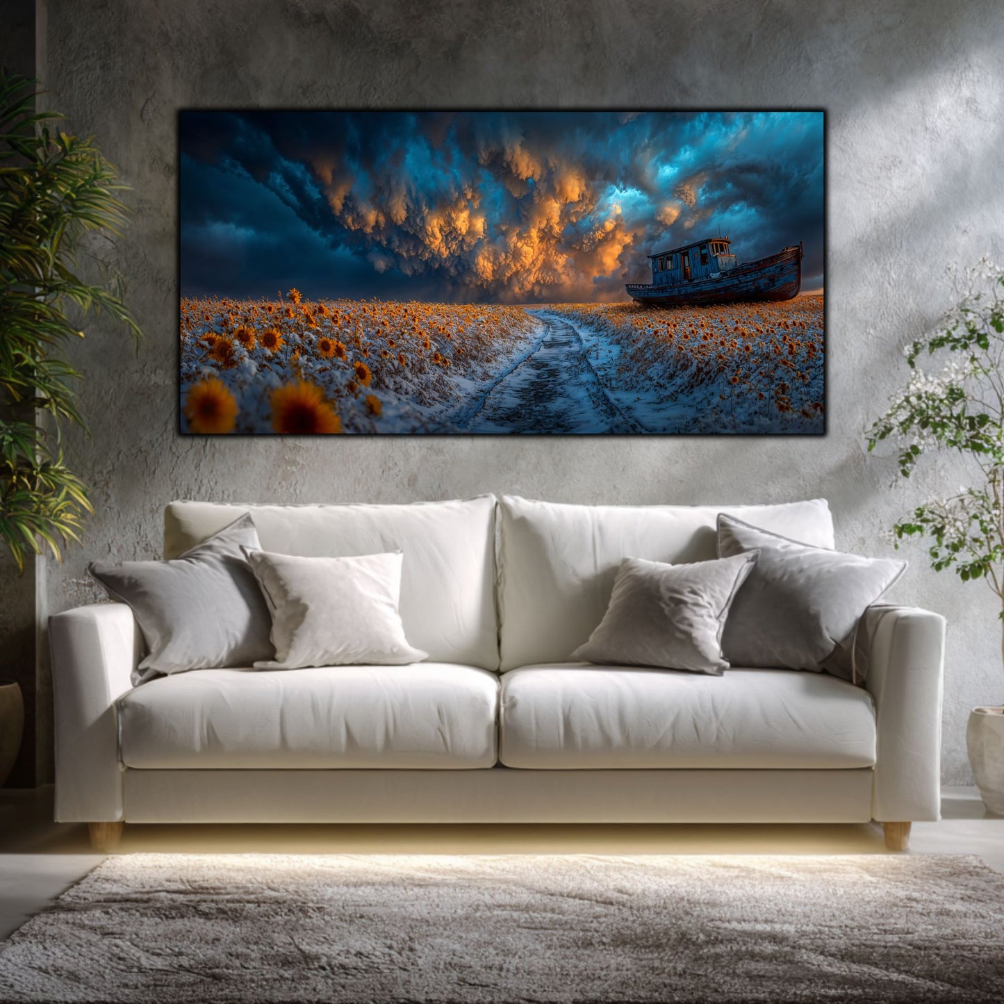 Tablou Sticla Securizata Poteca Destinului: Corabia si Drumul spre Orizont | Editie Unicat