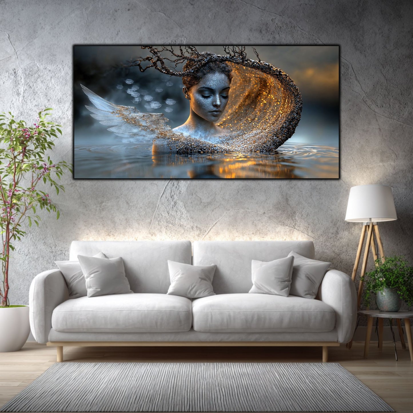 Tablou Sufragerie „Scufundare Eterică” – Artă Modernă cu Temă Cosmică