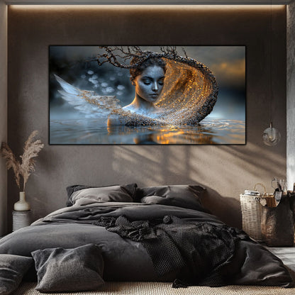 Tablou Sufragerie „Scufundare Eterică” – Artă Modernă cu Temă Cosmică