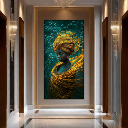 Tablou Sticla Refugiul Abisal: Portretul Linistii Divine sub Ape | Editie Unicat