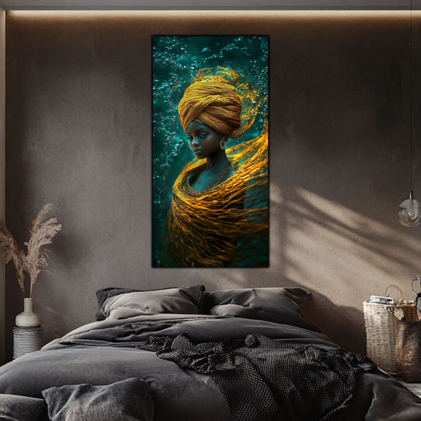 Tablou Sticla Refugiul Abisal: Portretul Linistii Divine sub Ape | Editie Unicat