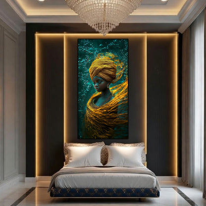 Tablou Sticla Refugiul Abisal: Portretul Linistii Divine sub Ape | Editie Unicat