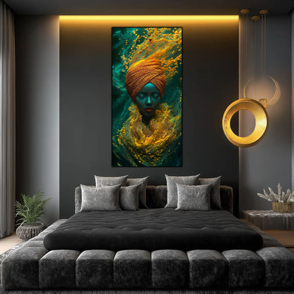 Decor zen luxury pentru dormitor, tablou pe sticlă ultra-clară cu tematică de pace absolută.