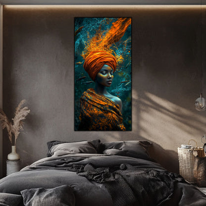 Decor liniștitor pentru dormitor, tablou pe sticlă ultra-clară cu tematică oceanică și relaxare.
