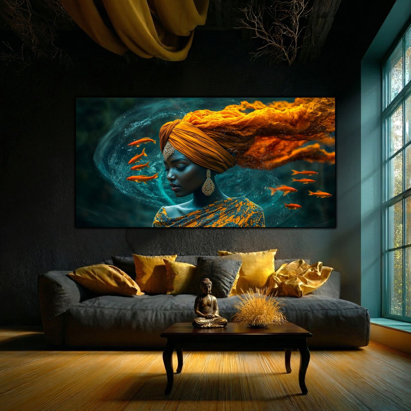 Tablou pe Sticlă Securizată "Eteric: Dizolvarea în Infinit"