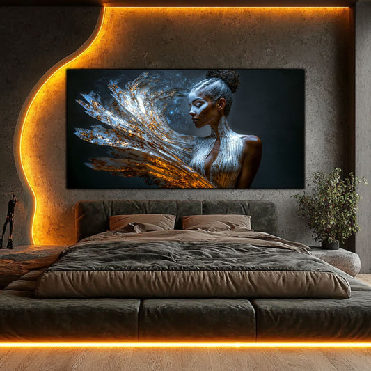 Tablou pe Sticlă Securizată "Freamătul Nebulos al Conștiinței" – Ediție Unicat 1/1