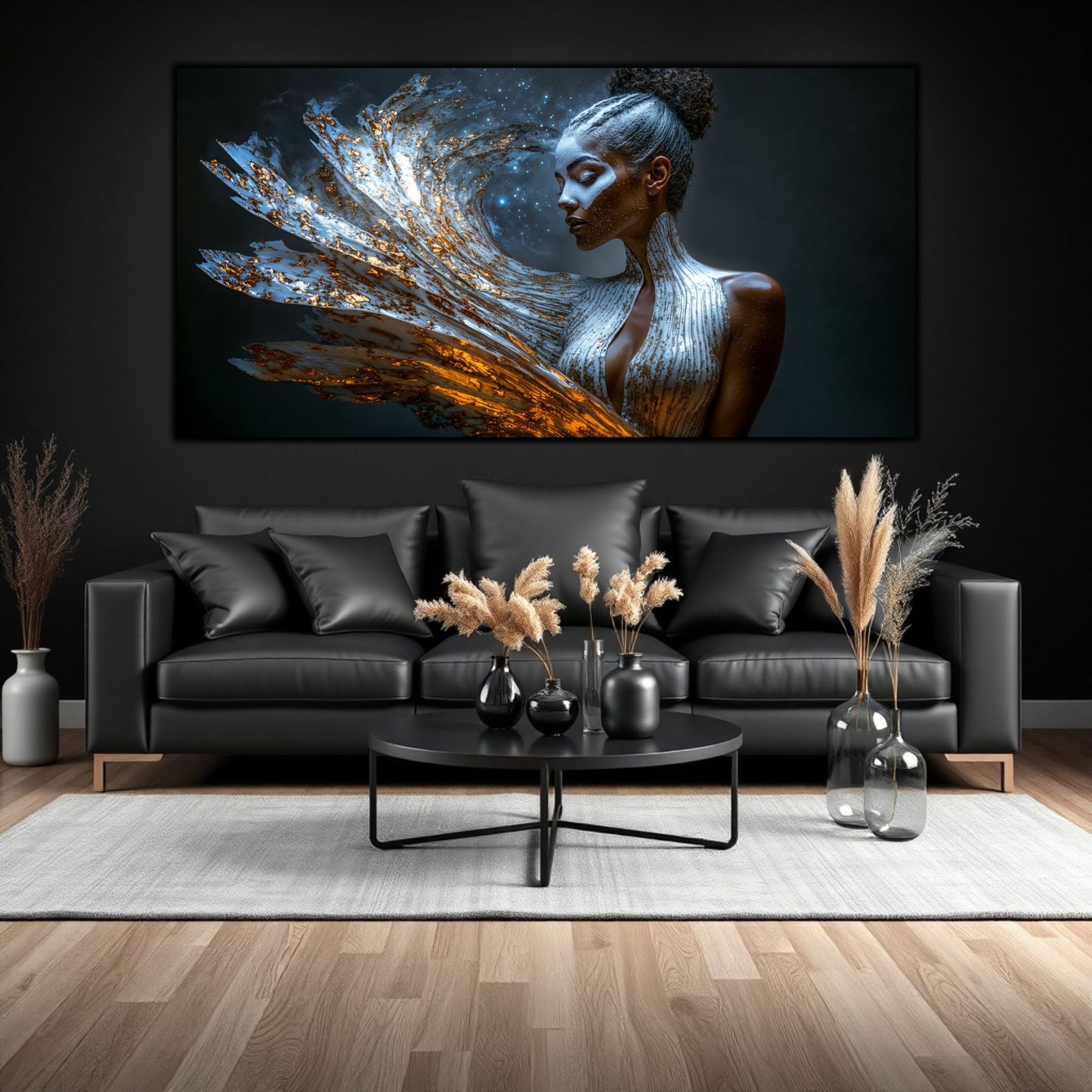 Tablou pe Sticlă Securizată "Freamătul Nebulos al Conștiinței" – Ediție Unicat 1/1