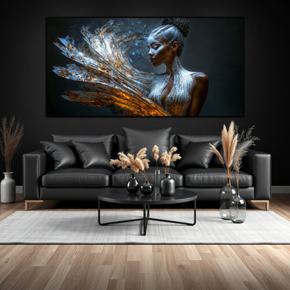 Tablou pe Sticlă Securizată "Freamătul Nebulos al Conștiinței" – Ediție Unicat 1/1