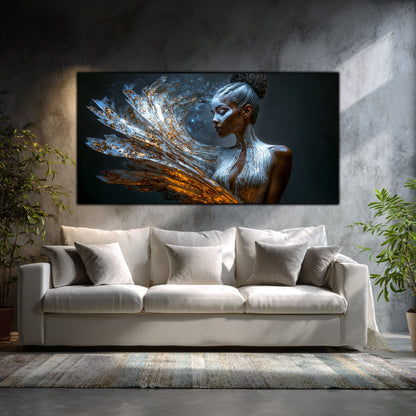 Tablou pe Sticlă Securizată "Freamătul Nebulos al Conștiinței" – Ediție Unicat 1/1