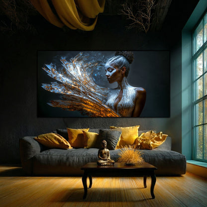 Tablou pe Sticlă Securizată "Freamătul Nebulos al Conștiinței" – Ediție Unicat 1/1