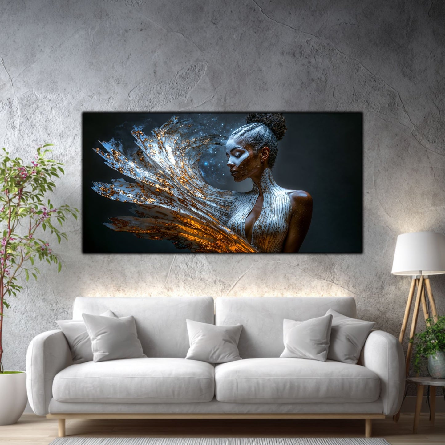 Tablou pe Sticlă Securizată "Freamătul Nebulos al Conștiinței" – Ediție Unicat 1/1