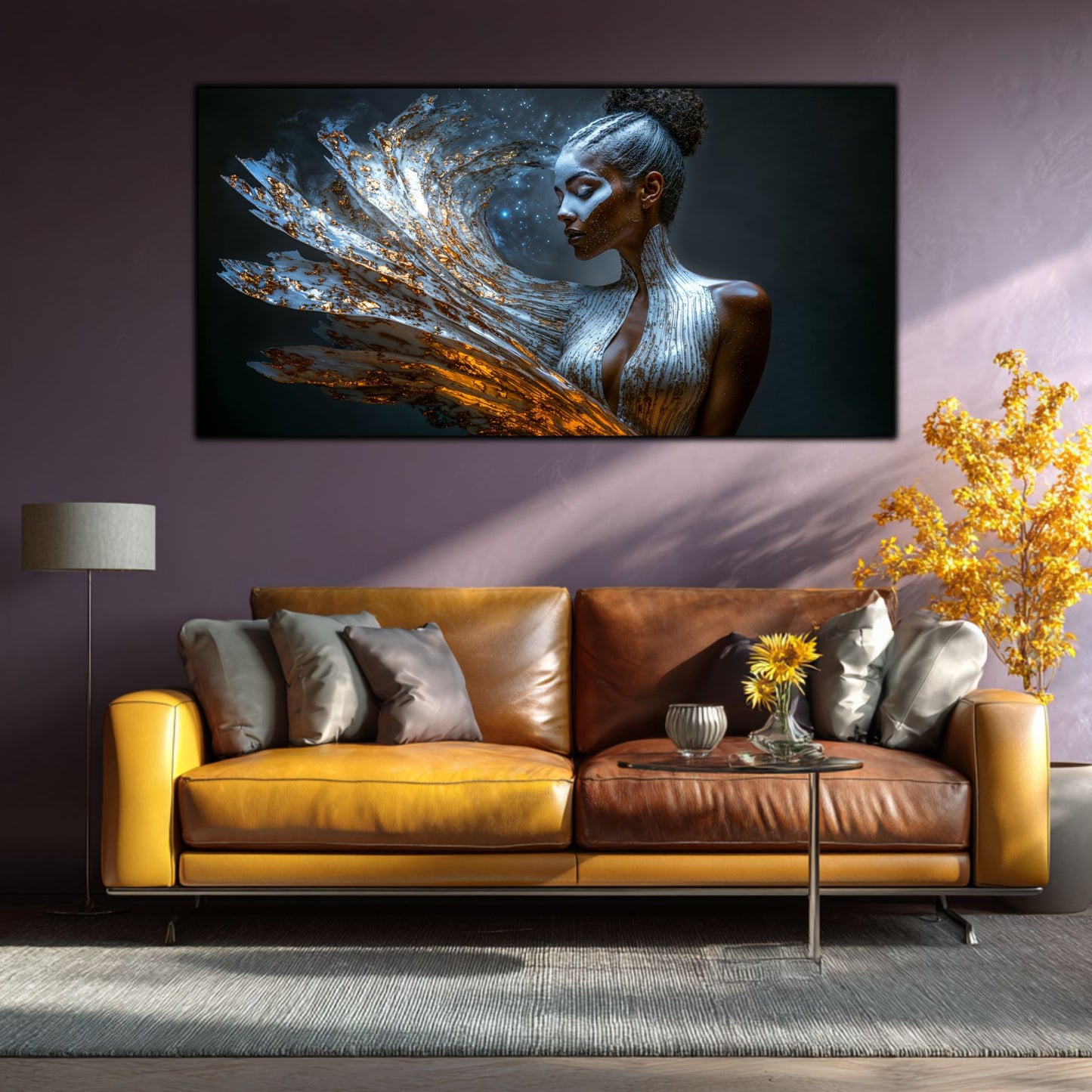 Tablou pe Sticlă Securizată "Freamătul Nebulos al Conștiinței" – Ediție Unicat 1/1