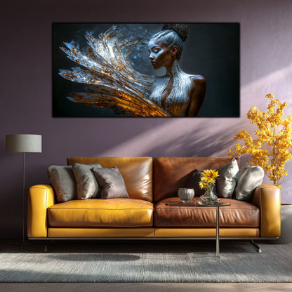 Tablou pe Sticlă Securizată "Freamătul Nebulos al Conștiinței" – Ediție Unicat 1/1