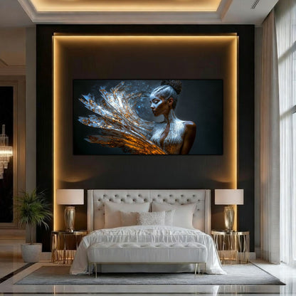 Tablou pe Sticlă Securizată "Freamătul Nebulos al Conștiinței" – Ediție Unicat 1/1