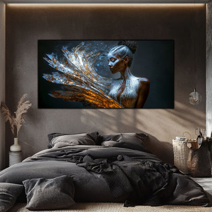 Tablou pe Sticlă Securizată "Freamătul Nebulos al Conștiinței" – Ediție Unicat 1/1